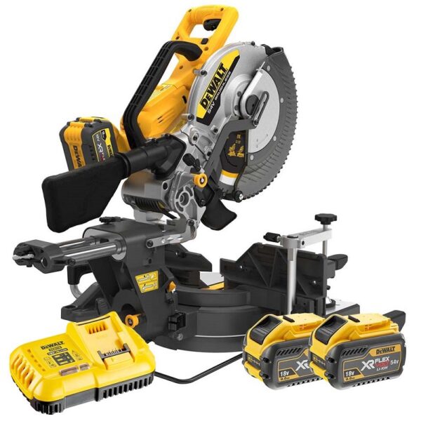 Dewalt DCS781X2-GB 54V 9Ah XR FLEXVOLT Brushless 305mm Slide Mitre Saw